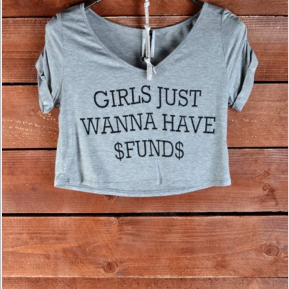 Cute girls crop top